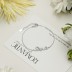 LOVE Letter Zirconia Heart Chain Bracelet 100100133