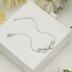 Angle Wing Zirconia Heart Chain Bracelet 100100135