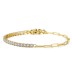 3mm Zirconia Tennis Linked Clips Bracelet 100100137