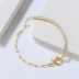 3mm Zirconia Tennis Linked Clips Bracelet 100100137