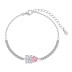 8A Heart Zirconia Tennis Chain Bracelet 100100139