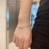 8A Heart Zirconia Tennis Chain Bracelet 100100139