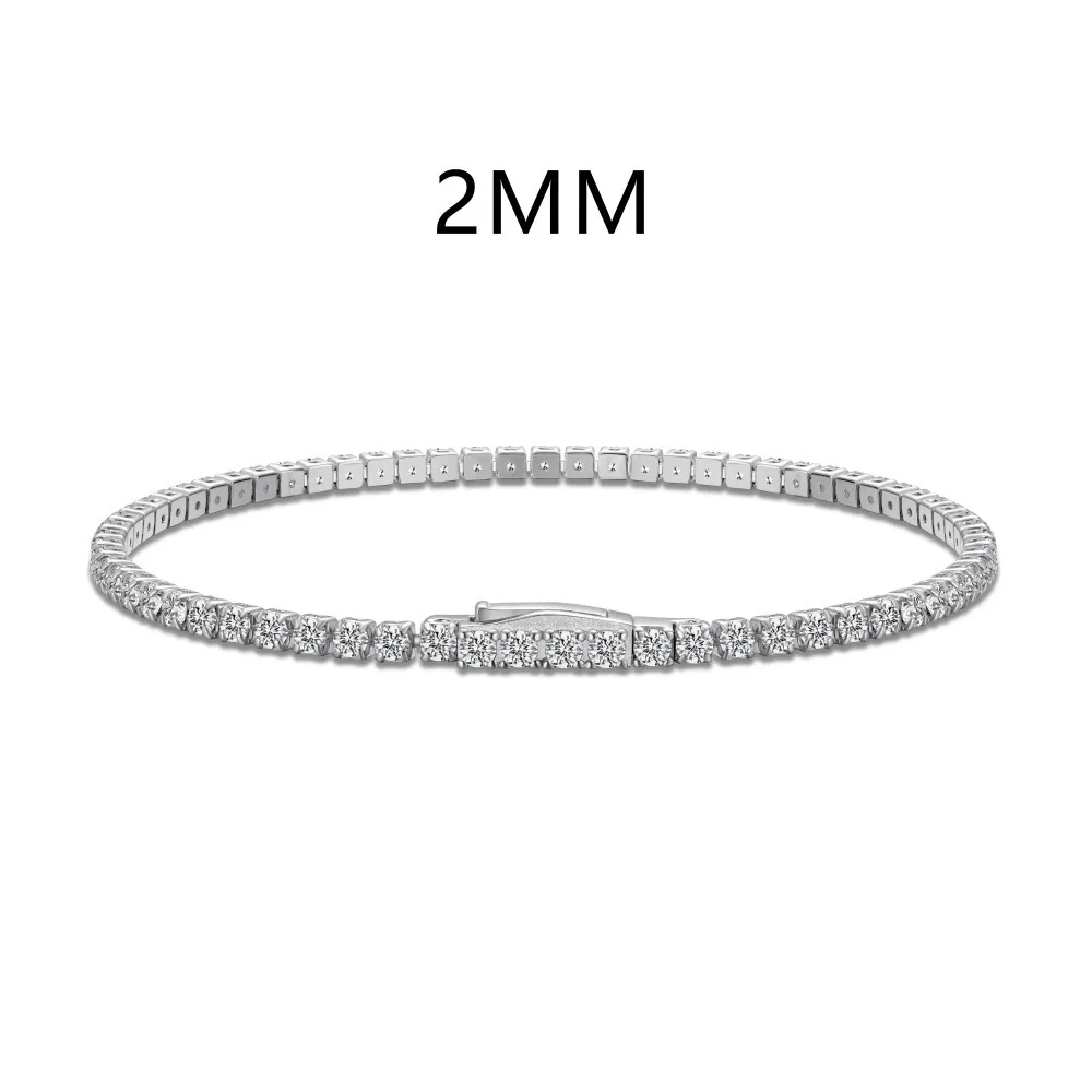 2mm Round Zirconia Tennis Bracelet 100100146