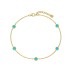 Gold Tone Opal Chain Bracelet 100100149