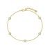 Gold Tone Opal Chain Bracelet 100100149