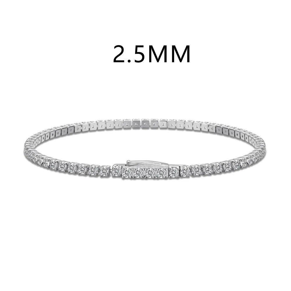 2.5mm Round Zirconia Tennis Bracelet 100100153